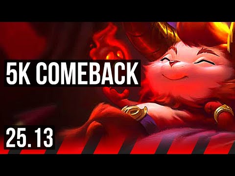 TEEMO vs OLAF (TOP) | Comeback, Dominating | EUW Diamond | 25.13