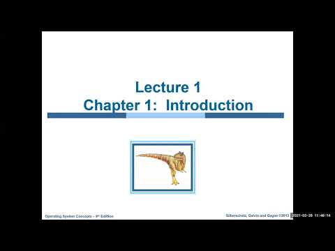 OS Lecture 1  CH 1 part 1