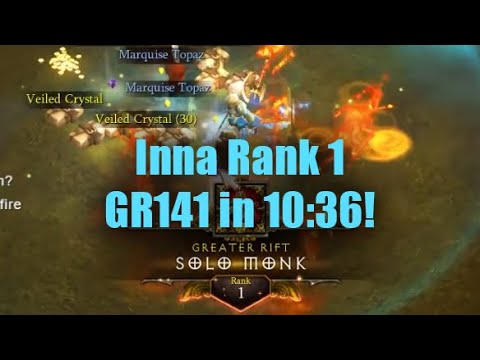 Rank 1 World Inna Monk - Crazy GR141 in 10:36! (Season 24)
