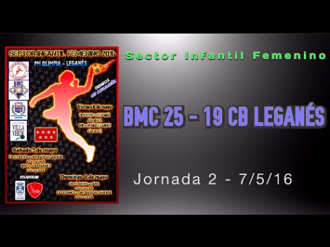 Sector Infantil Femenino Jornada 2 BMC 25 - 19 CB LEGANÉS (7/5/16)