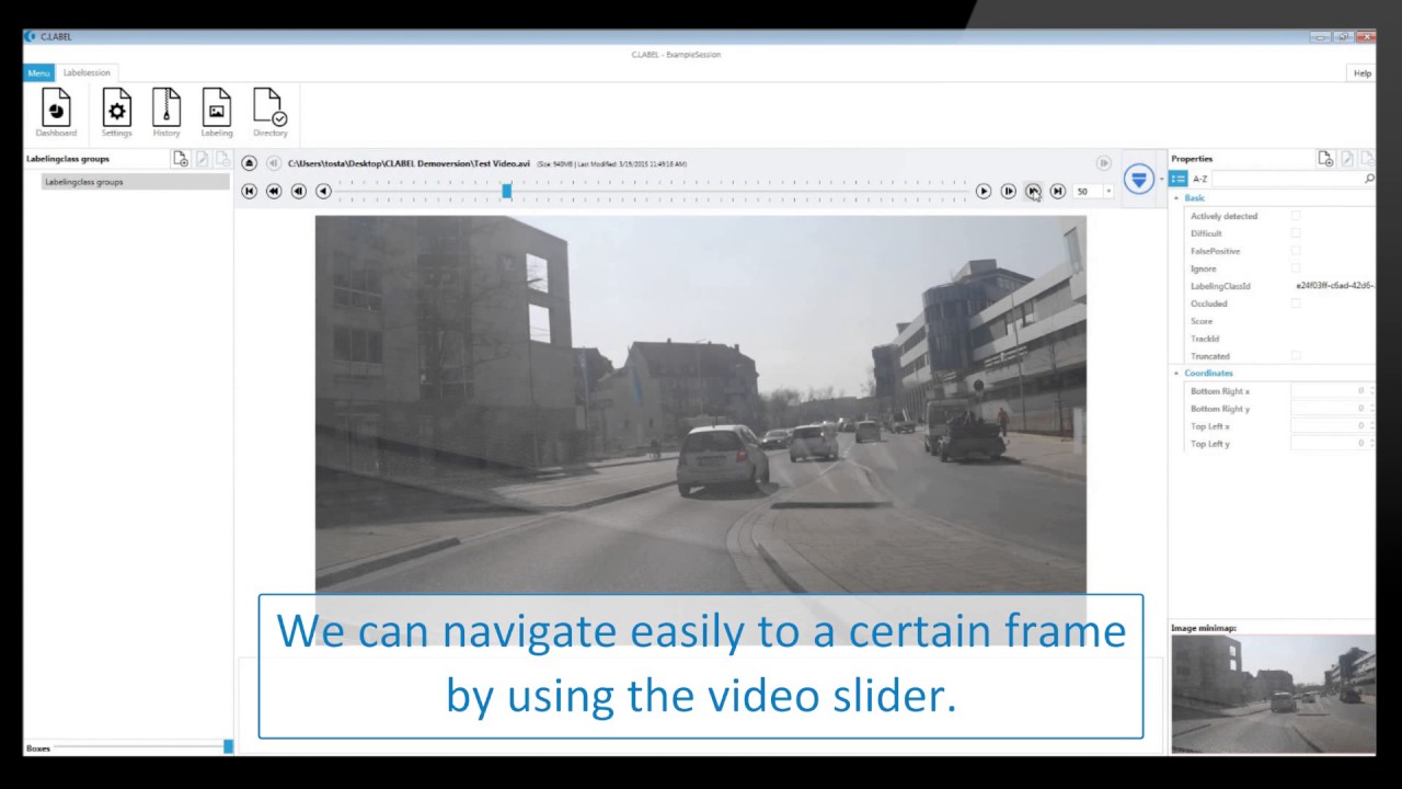 C.LABEL - Interface Video