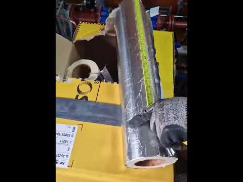 Insulating a 90 degree elbow with fibreglass pipe insulation. | Buy Insulation Online