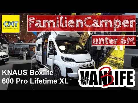 CMT 2025 - KNAUS Boxlife Pro 600 Lifetime XL | 4 feste Betten | Dieselheizung | Familiencamper