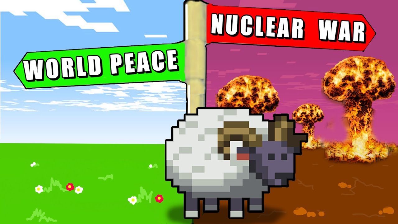 WorldBox, but I let a Sheep be GOD.