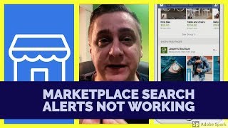 Facebook Marketplace search alert notification not working