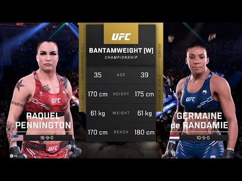 4K "UFC 5: Raquel Pennington vs. Germaine de Randamie - Shocking MMA Battle Result Revealed!"