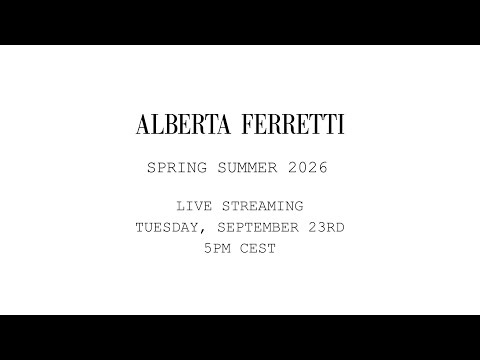 Alberta Ferretti Spring Summer 2026 Show