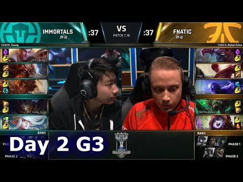 Immortals vs Fnatic | Day 2 Main Group Stage S7 LoL Worlds 2017 | IMT vs FNC G1