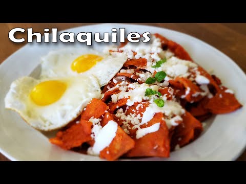 Receta de Como Hacer Chilaquiles | Receta Fácil de Chilaquiles Rojos Mexicanos | Desayuno Mexicano