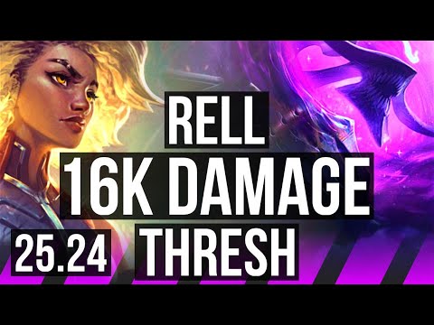 RELL & Kai'Sa vs THRESH & Aphelios (SUP) | Electrocute, 16K damage | KR Master | 25.24