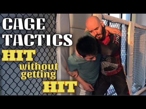 Use the cage to dominate your opponent: 2 on one behind the back for risk free striking