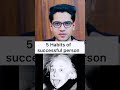 5 Habits Of Successful People Shivam Malik Hindimotivation Shorts