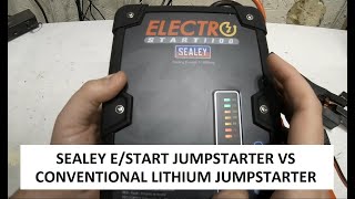 Testing the Sealey E/START1100 Super capacitor vs a conventional lithium jumpstarter