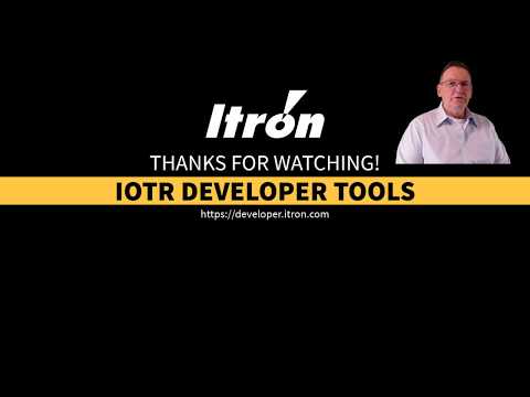 Itron IoTR Tools: Overview