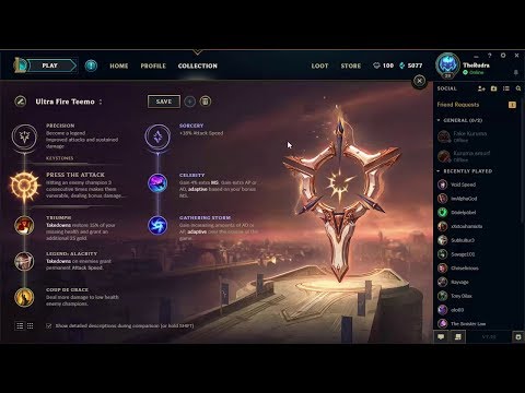 Ultra Fire Teemo Runes - New 2018 Runes - League of Legends