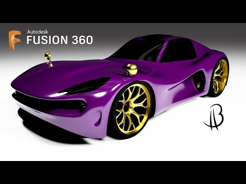 Car Design Speedrun 9 - Using Autodesk Fusion 360 - sports car