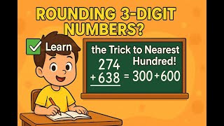 Download the video "Rounding 3 Digit Numbers? ✅ Learn the Trick to Nearest Hundred!"