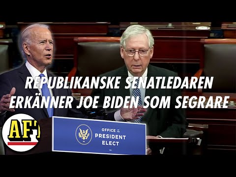 Här gratuleras Joe Biden – av republikanernas ledare i senaten