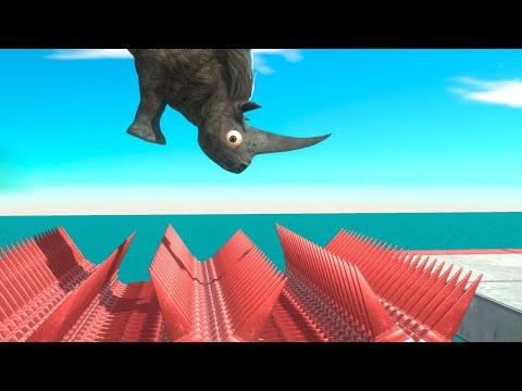 Who Can Jump Over Spikes? - Animal Revolt Battle Simulator