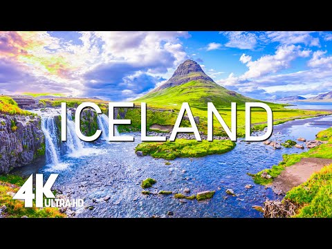Iceland 4K - Scenic Relaxation with Beautiful Relaxing Music for Stress Relief, Peaceful Piano Music