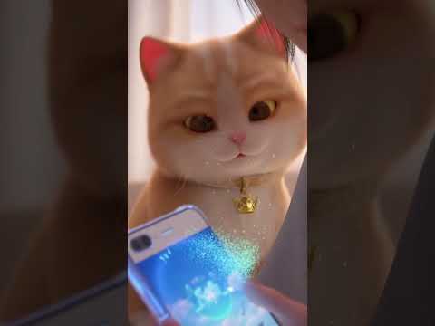 Human + Cat = AI Era Study Buddies 🤖🐱📱 #catcute #cute #aiera