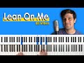How To Play Lean On Me By Bill Withers Piano Tutorial Chord Chart