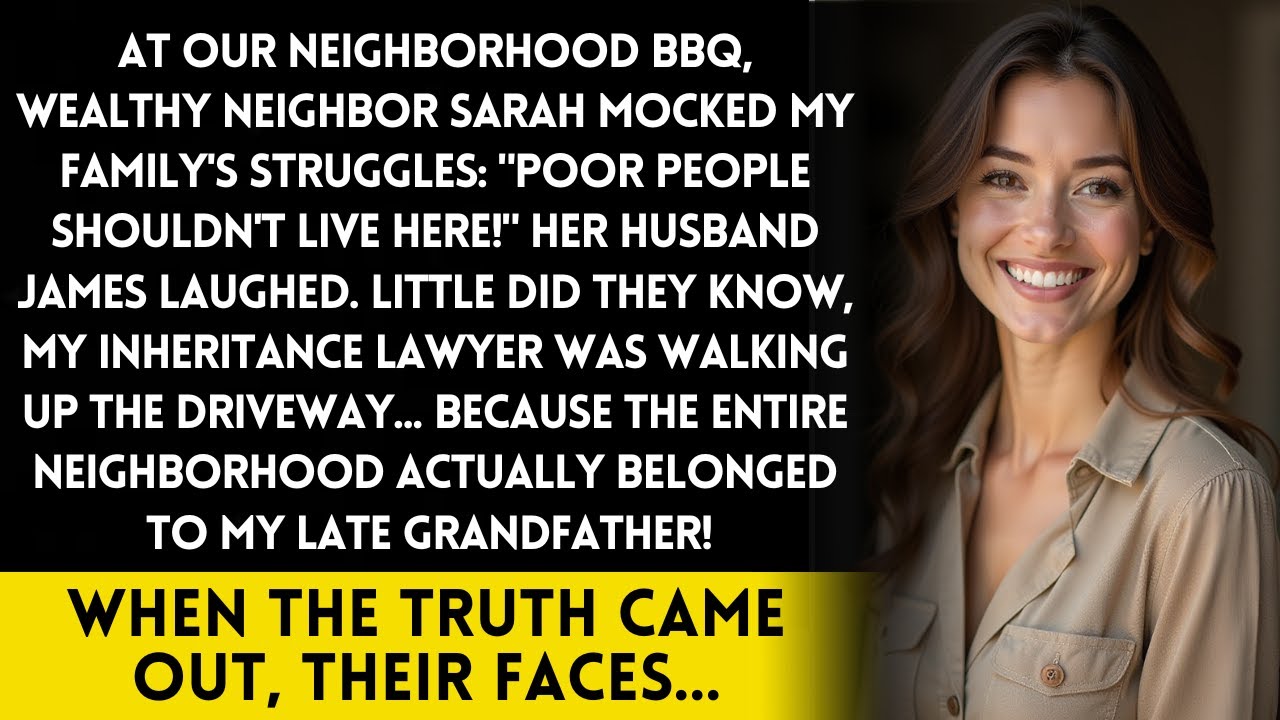 Rich Neighbor's Harsh Words at Family BBQ Lead to Shocking Property Revelation!