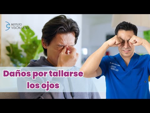 Daños que causa tallarse los ojos