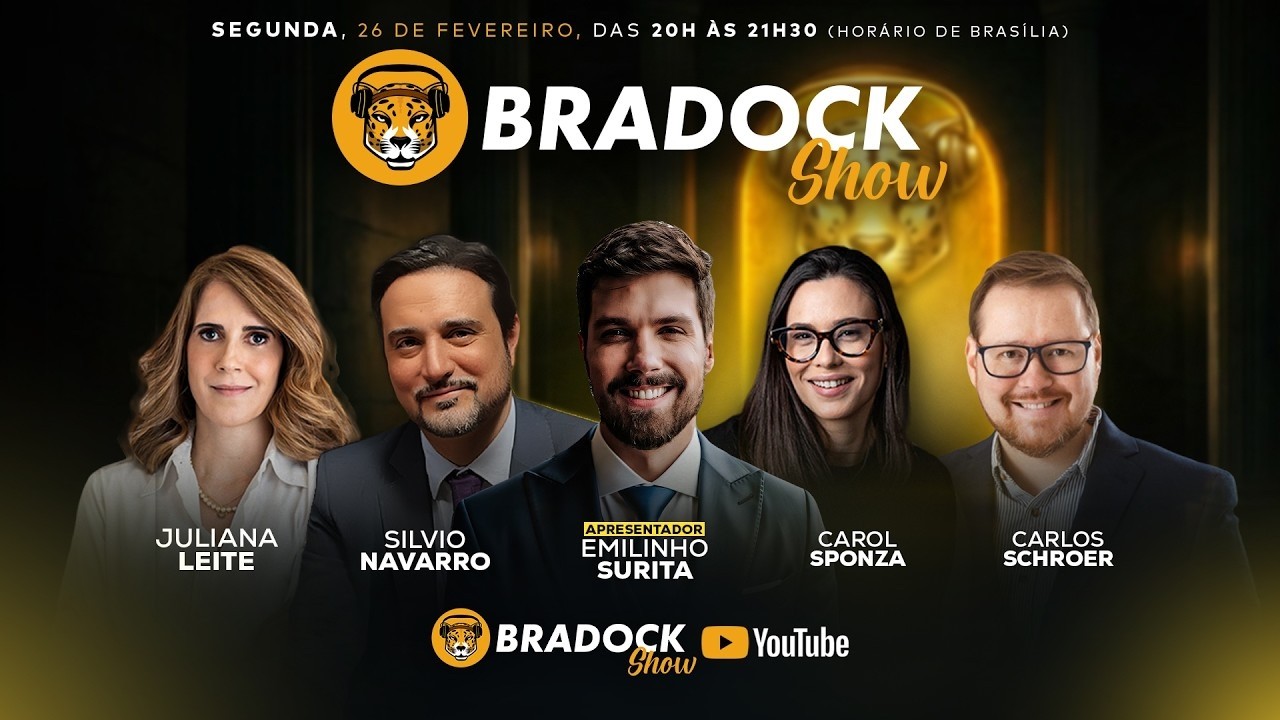 Bradock Show 26/02/26 - Emilinho Surita, Silvio Navarro, Carol Sponza, Ju Leite e Carlos Schroer