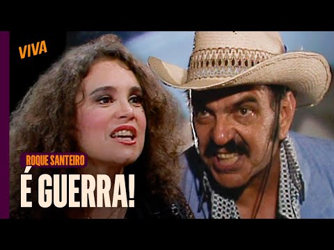 Trouble! Porcina and Sinhozinho fight and threaten each other with a revolver | Roque Santeiro | ...