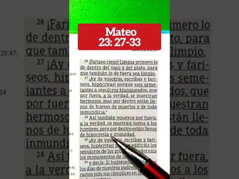 #lecturabíblica #videoscristianos #Evangelio #Biblia Mateo 23:27-33
