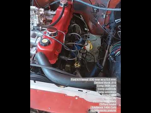 Ford 300 "4.9" fresh build Comp cam break in