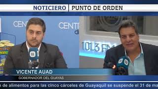 Gobernador del Guayas garantiza alimentación y salud de los internos de las cárceles | Vicente Auad