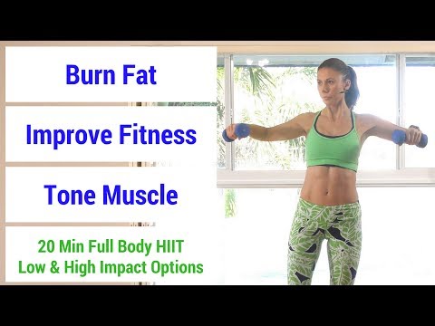 HIIT #51: 20 minute full body HIIT workout to burn fat, build muscle, & increase fitness