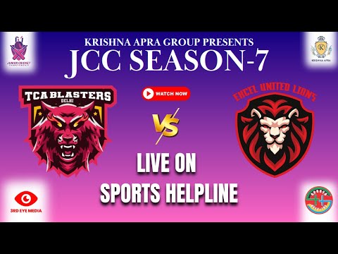 LIVE - JCC 10TH MATCH || TCA BLASTERS DELHI VS EXCEL UNITED LIONS _ OP SPORTS CRICKET GROUND