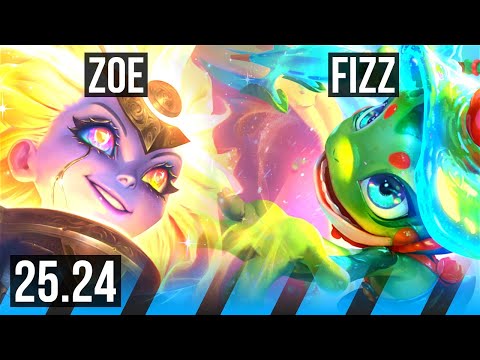 ZOE vs FIZZ (MID) | EUW Master | 25.24