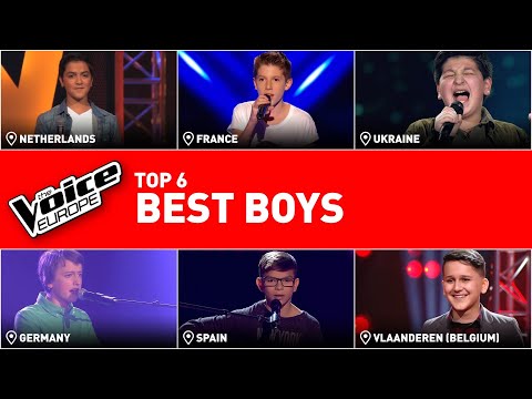 SURPRISING voices of BOYS in The Voice Kids | TOP 6