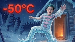 UM DIA TENTANDO SOBREVIVER NO FRIO INTENSO NO ROBLOX 