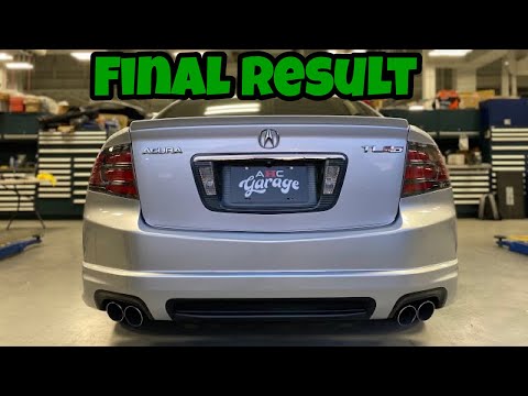 AHC Garage TL Type-S Build Project - Installs OEM Rear Lip Side Skirt & New Emblems (Episode 24)