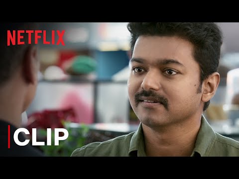 Thalapathy Vijay Mass Airport Scene | Mersal | Tamil Film | Netflix India