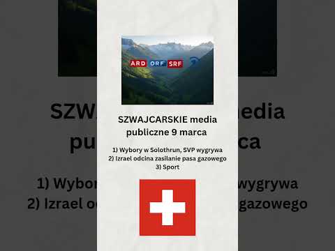 Szwajcarskie media publiczne 9 marca