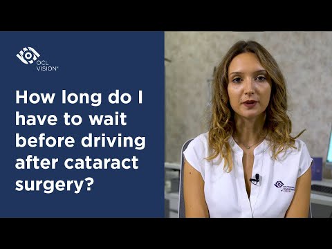 How long do I have to wait before I can drive after cataract surgery? | OCL Vision