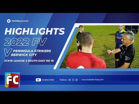 2022: FV State 2 SE Rd 19: Peninsula Strikers v Berwick City