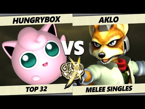GOML X - Hungrybox (Jigglypuff) Vs. Aklo (Fox) Smash Melee - SSBM