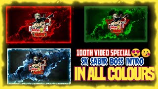 How to make SK Sabir Boss Slash Highlight IntroInt