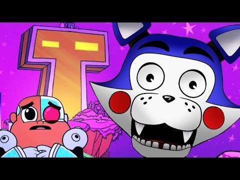 Minecraft Teen Titans GO - Teen Titans GO Work at Five Night with Freddy or Candy?! (Minecraft FNAF Sister Location Roleplay)