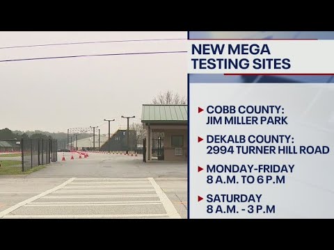 Metro Atlanta COVID-19 mega-testing sites open