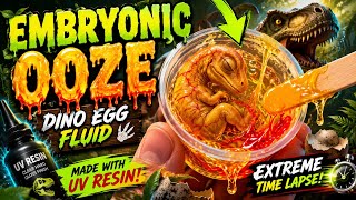 UV Resin Art, Embryonic Dinosaur Egg Ooze Drip
