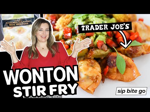 Trader Joe's Chicken Cilantro Mini Wontons Stir Fry Recipe
