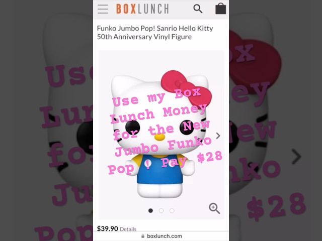 Vídeo relacionado con Funko Pop! Jumbo: Sanrio - Hello Kitty - 50th Anniversary - Figura de Vinilo Coleccionable - Idea de Regalo - Mercancía Oficial - Juguetes para niños y Adultos - Figura Modelo para coleccionistas